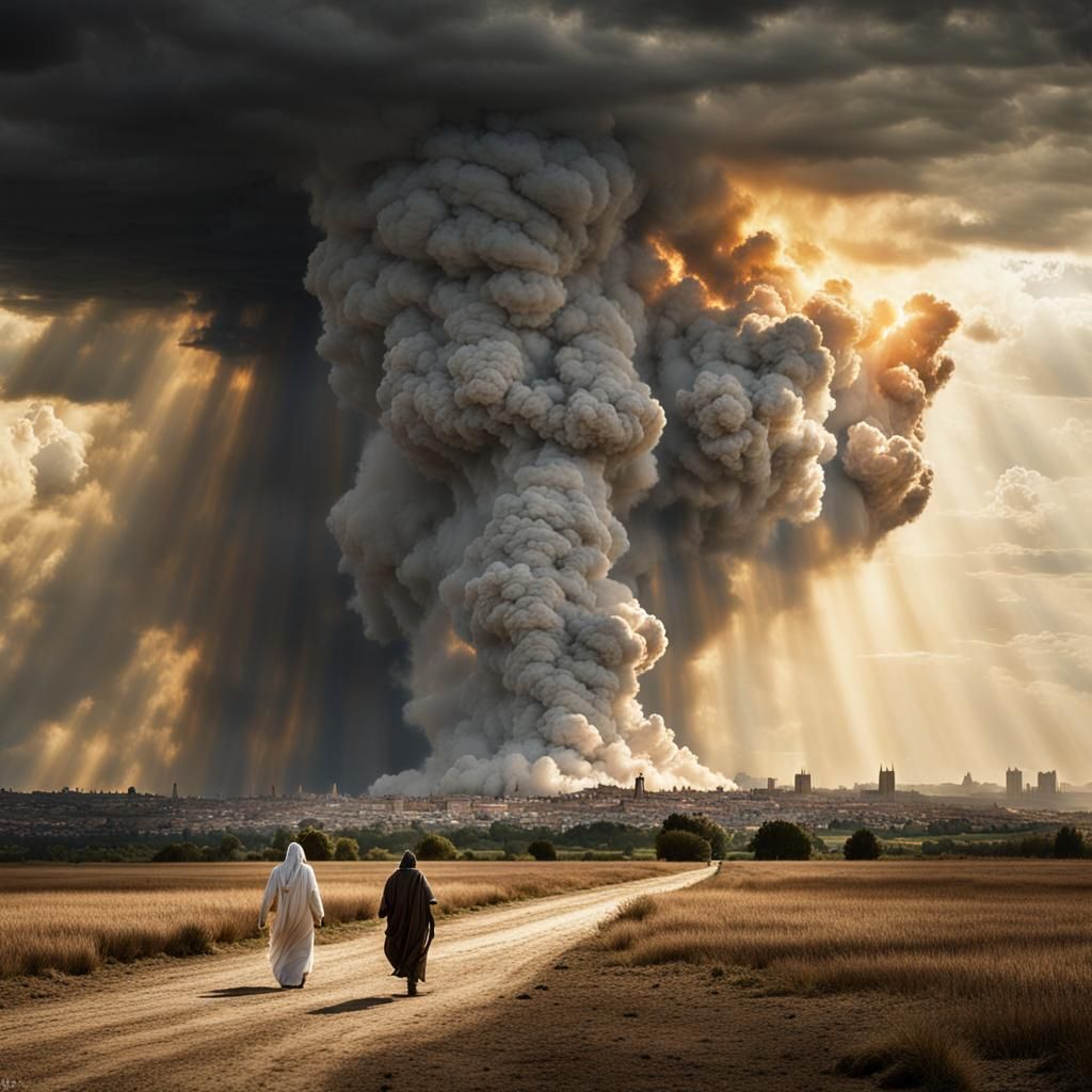 Lot's Escape: Destruction of Sodom and Gomorrah