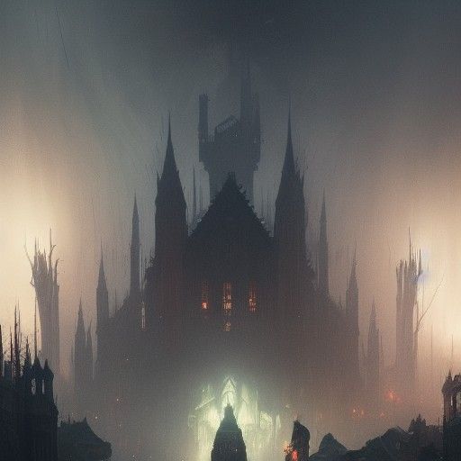 Spooky Month Dark Fantasy Concept Art