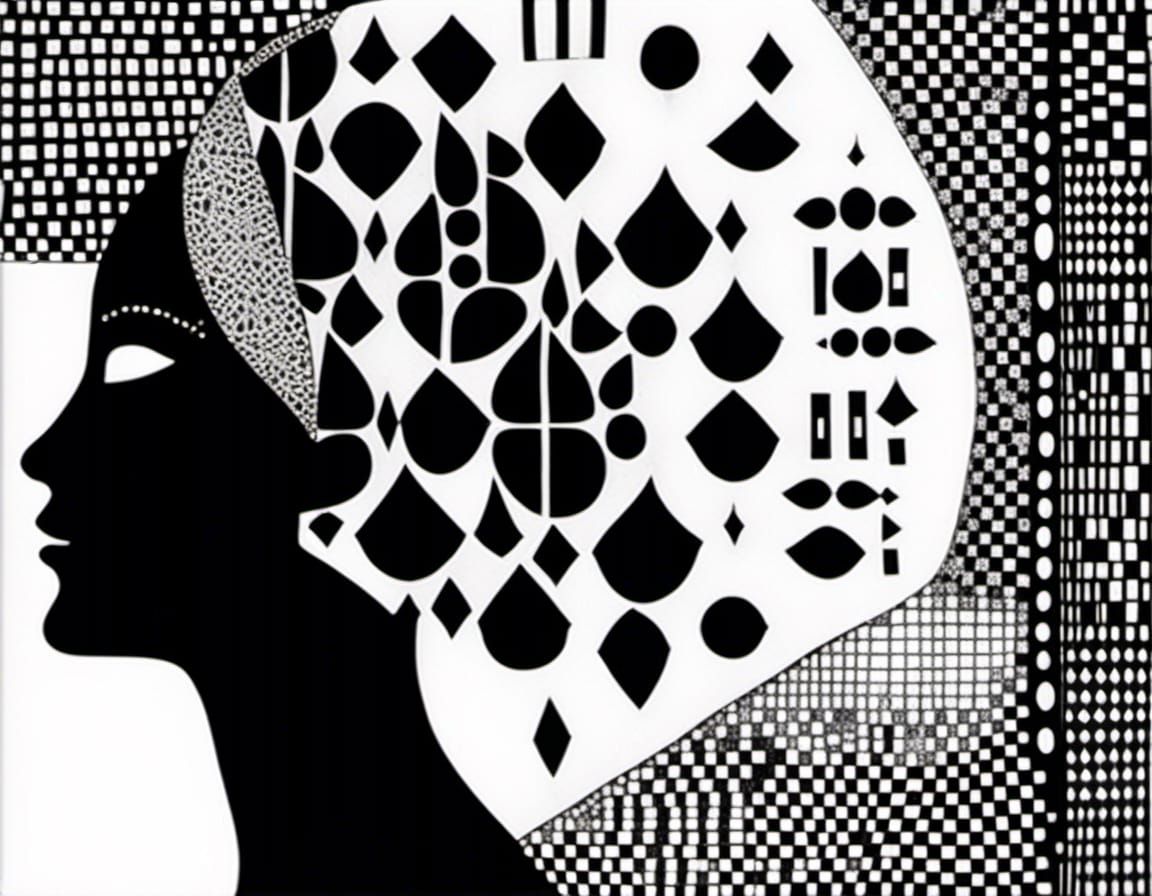Kaleidoscopic Bohemian Masks in Pop Art Style