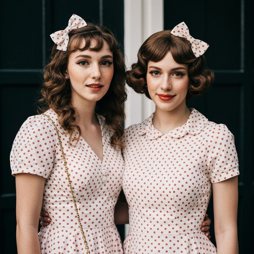 Shy Boy in Polka Dress, Cinematic Portrait