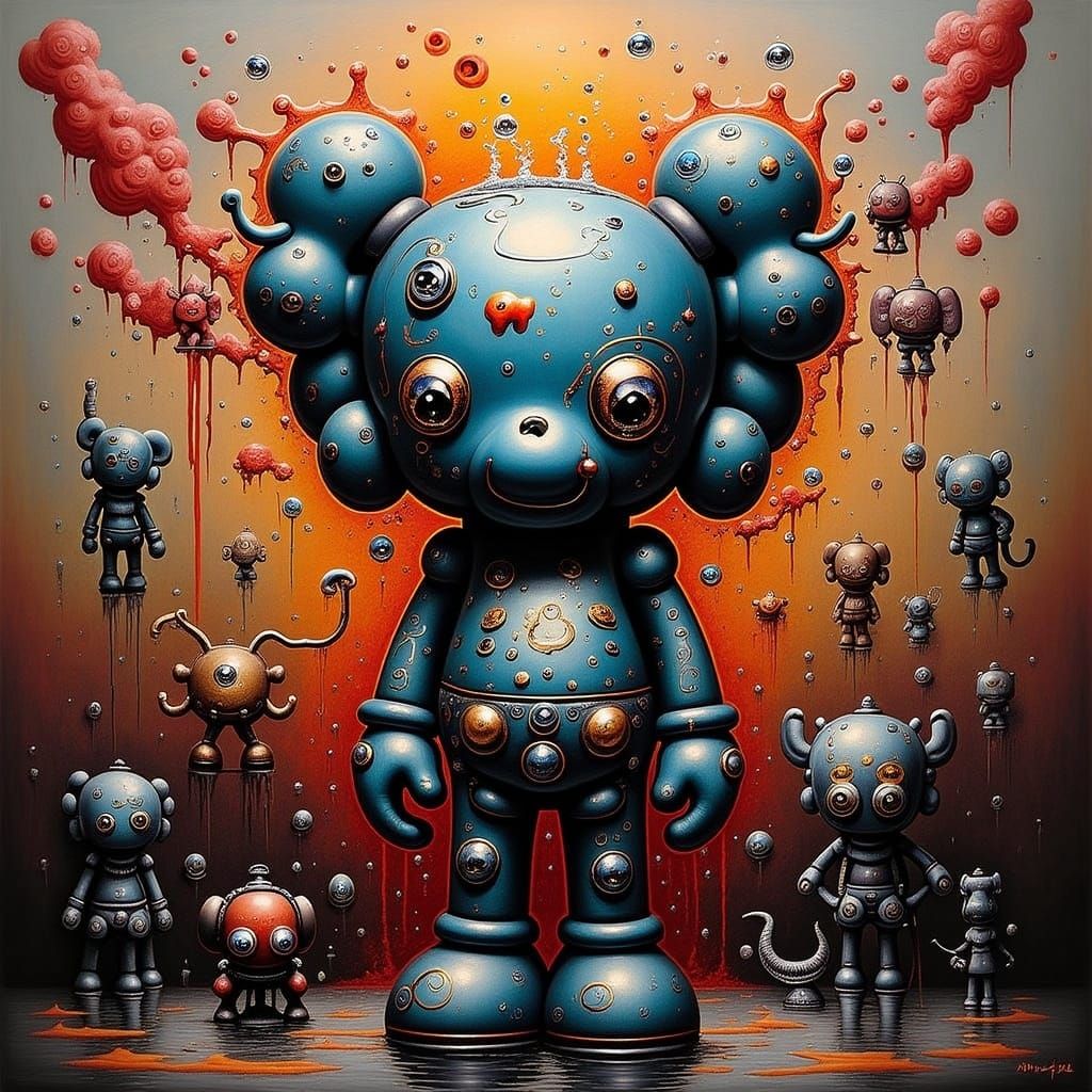 Graffiti Elephant Art in Vibrant Street Style