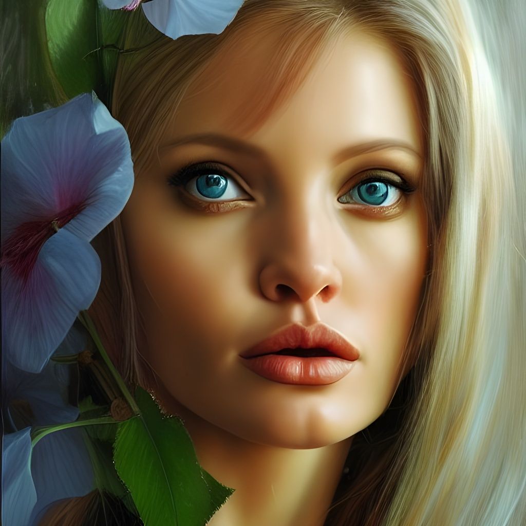 Hyperrealistic Elf Portrait in Oil Painting Style