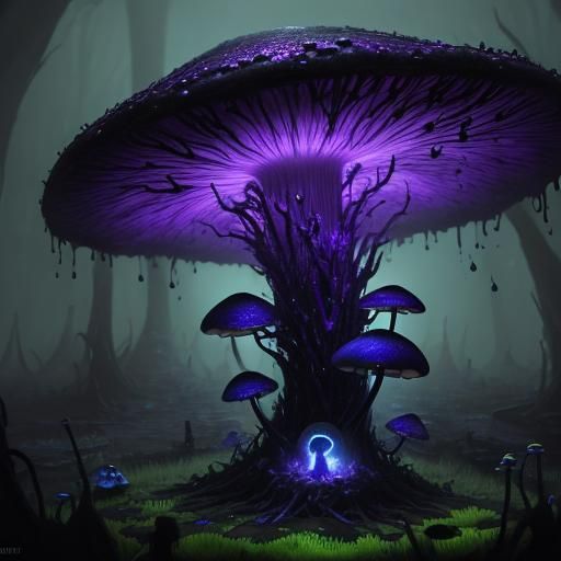 Sinister Gloomshroud Fungus with Poisonous Goo: Matte Painti...