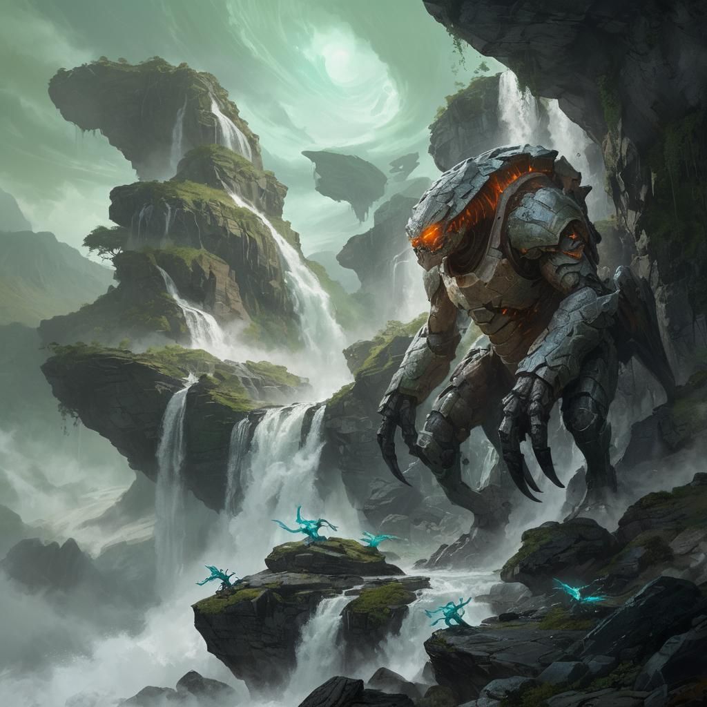 The surface of Xyloar is a breathtaking landscape of floatin...