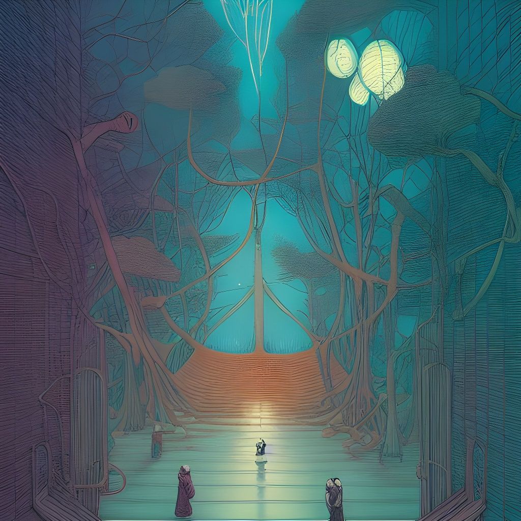 Vivid Fantasy Art Album Cover Illustration