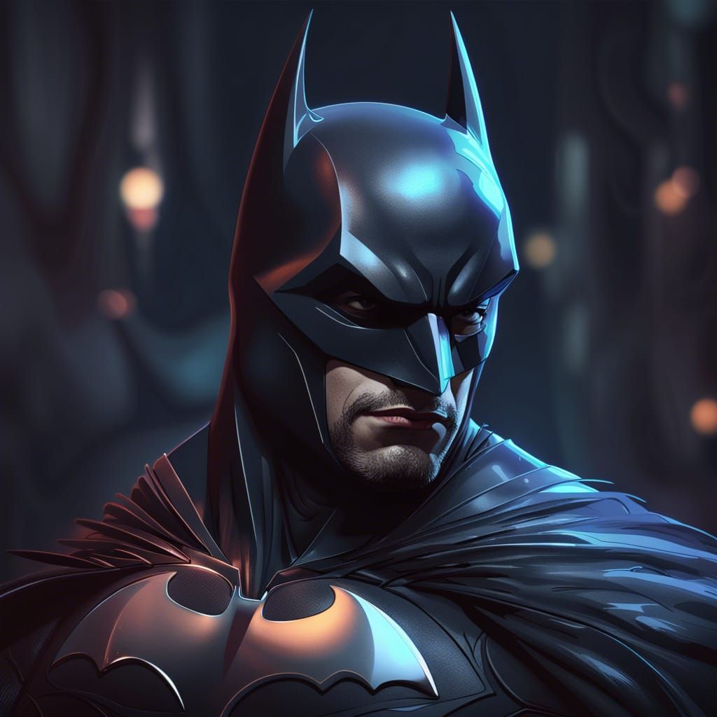 Hyperdetailed Batman Portrait in 8k Resolution