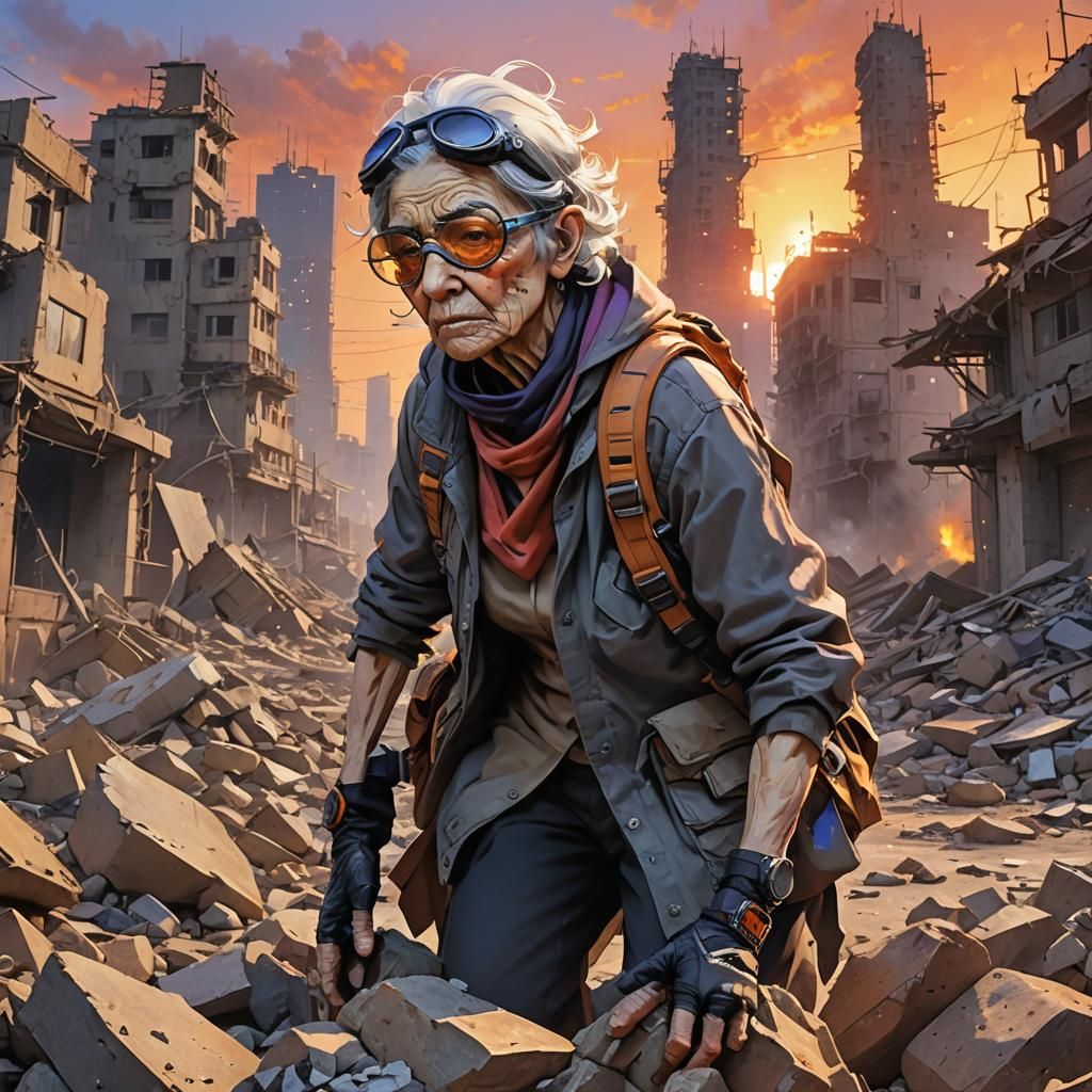 Granny in the Rubble