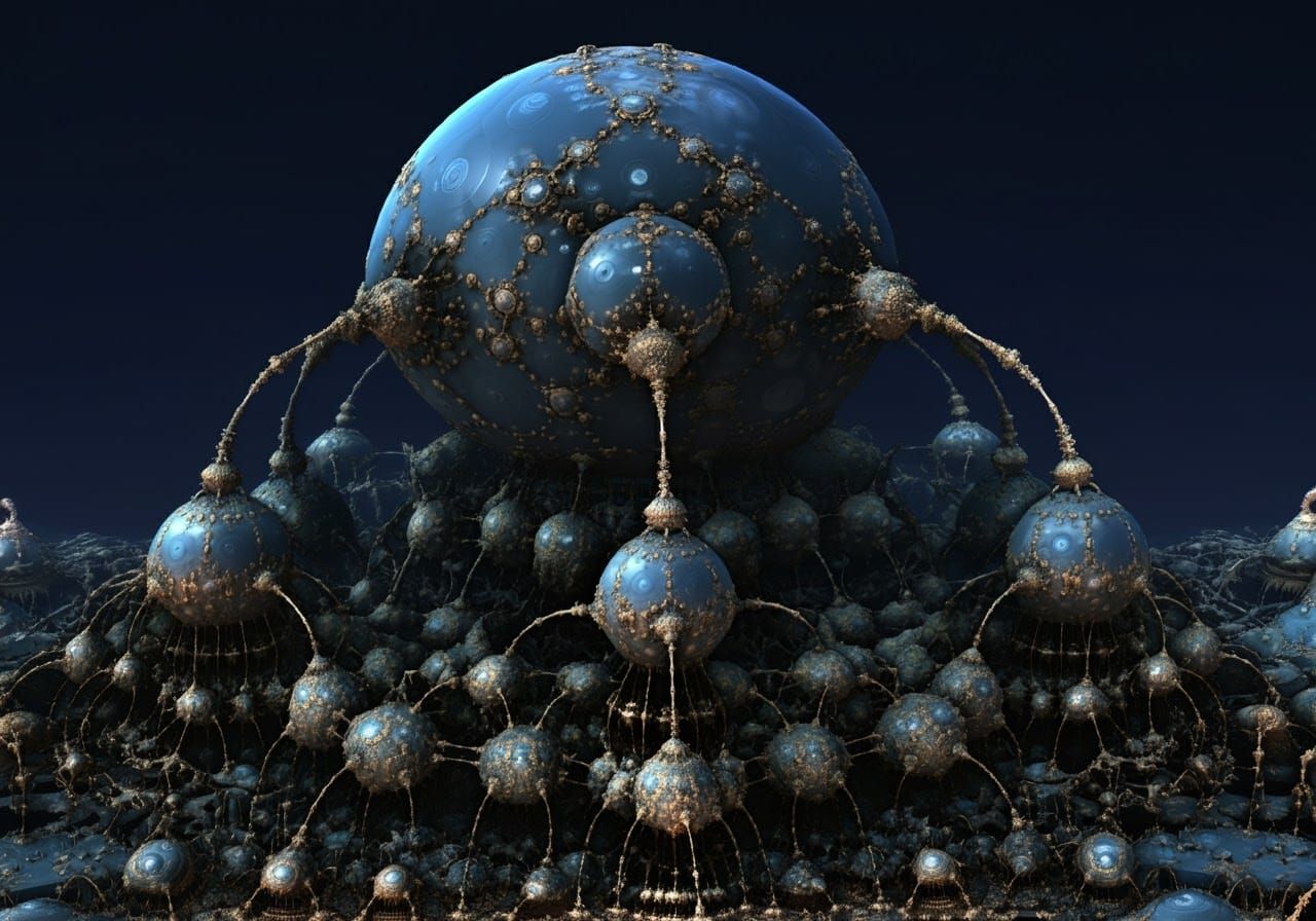 Surreal Eden Project with Fractoluminescence in Acrylic