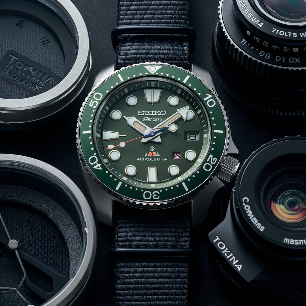 Neo-Traditional Japanese Seiko Watch in Stunning Detail