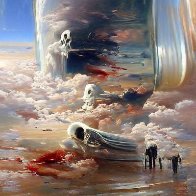 Ethereal Afterlife: Oil Painting