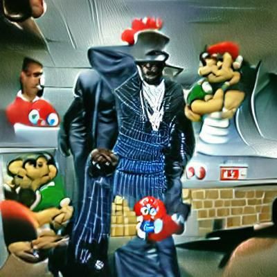 Gangster Super Mario: An AI Interpretation