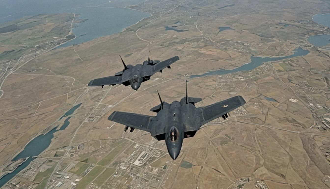 SR-71 Blackbird Soaring Above Illusion Islands