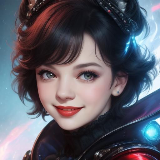 Judy Garland Portrait in Manga Anime Style