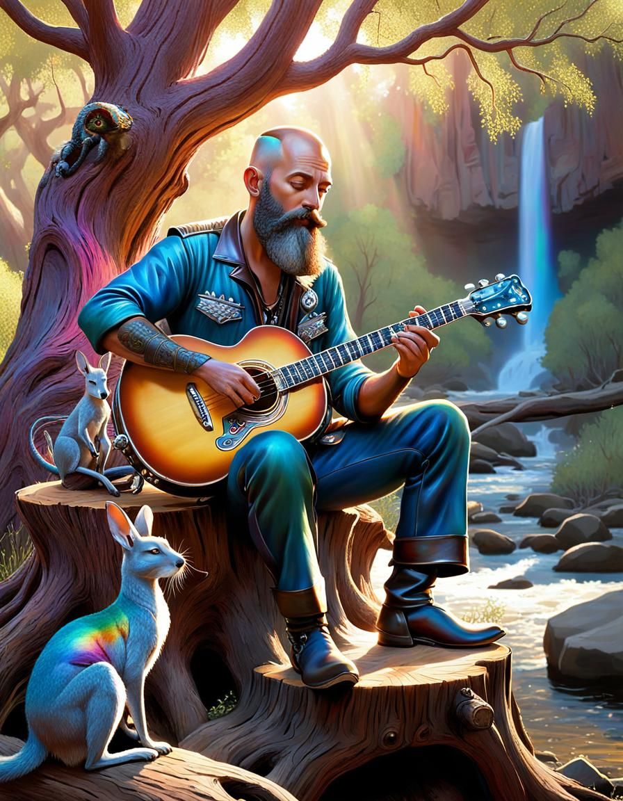 The bearded troubadour
