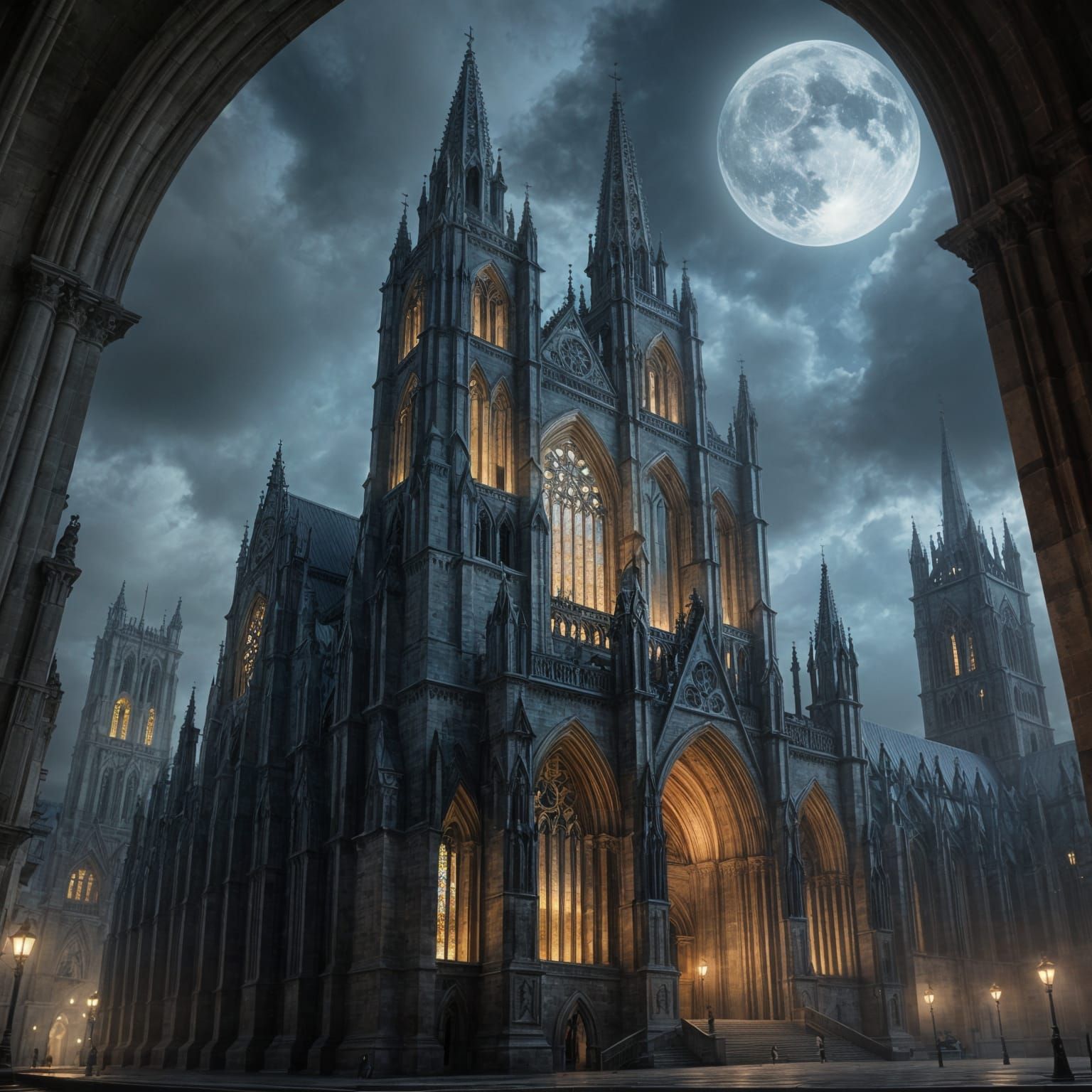 AI Interpretation of a Grand Cathedral