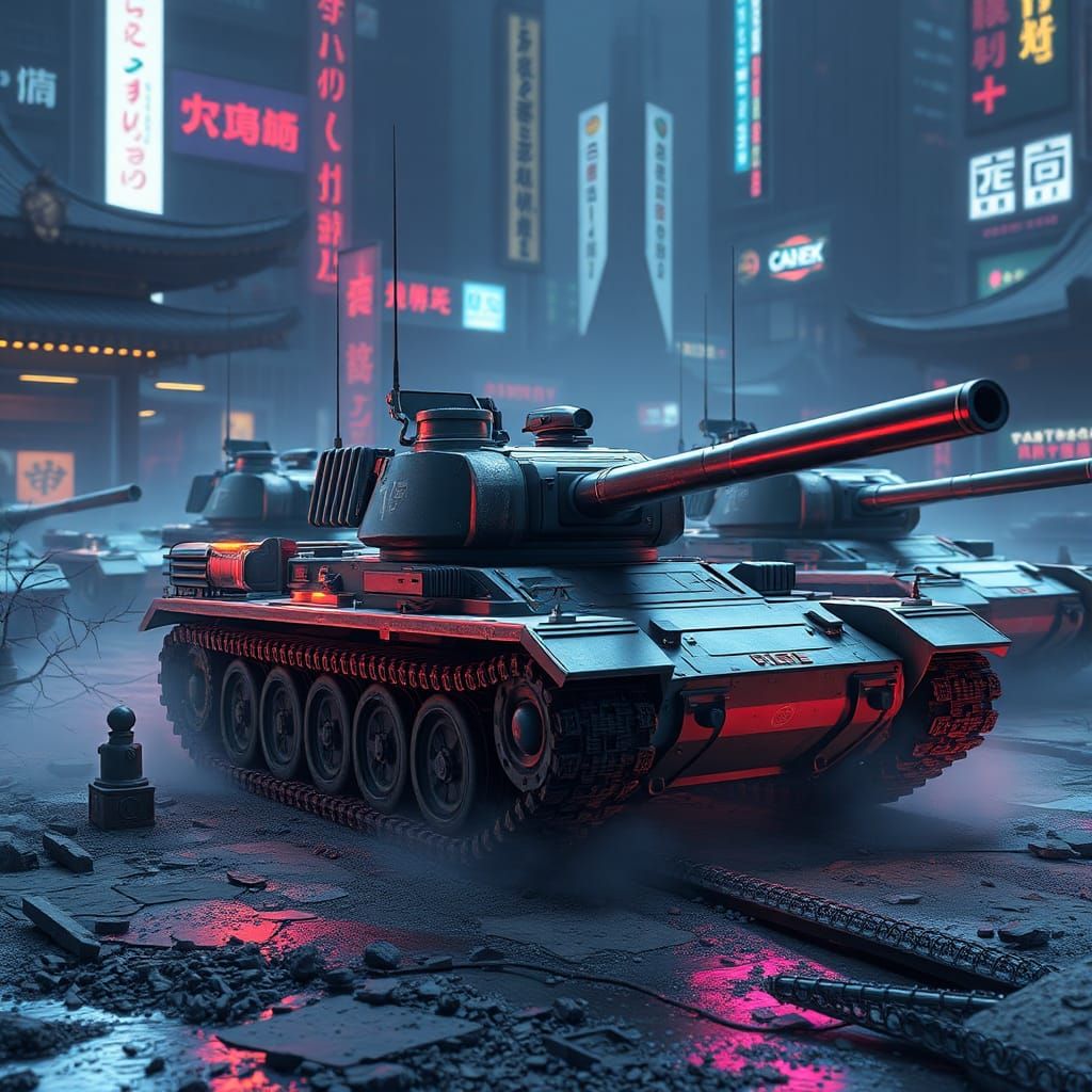 World of Tanks in 3D Anime Style