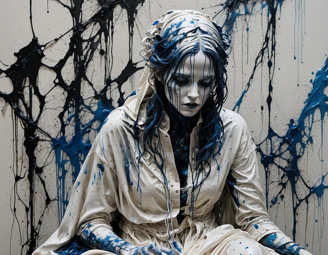 Woman in White: Corrupted Horror Installation