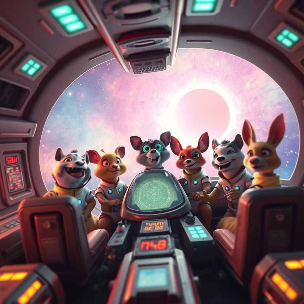 Cosmic Critters in Starship Command