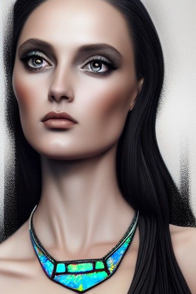 Opalescent Beauty: Portrait of an Australian Woman