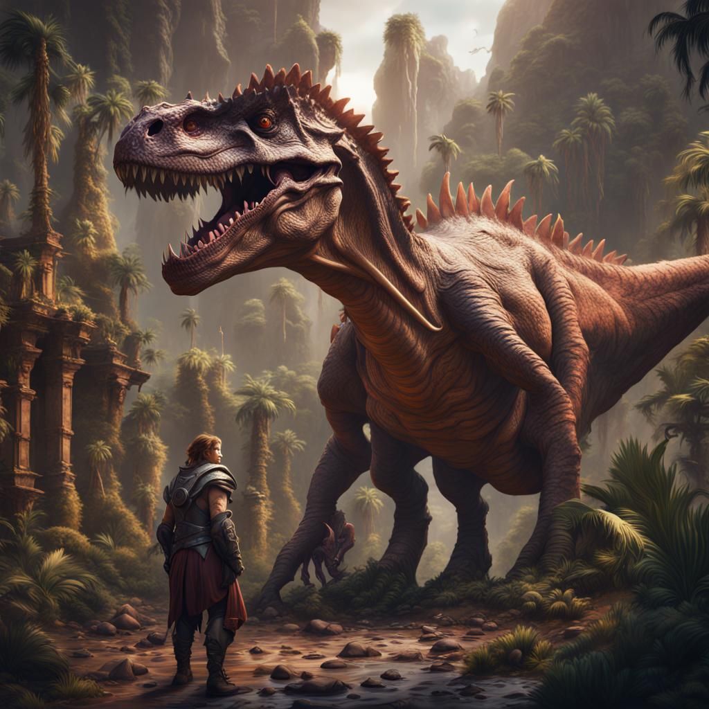 Fantastical Dino People Concept Art