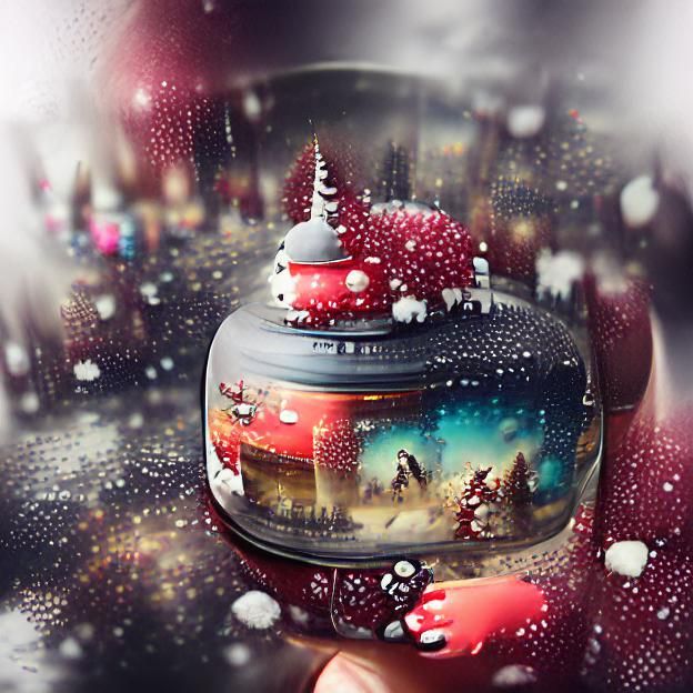 Christmas snow globe