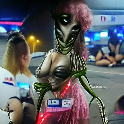 Abstract Alien Portrait