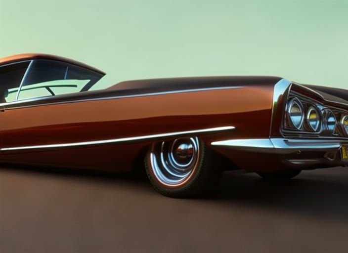 Intricate 3D Low Rider Cars in Steampunk Style