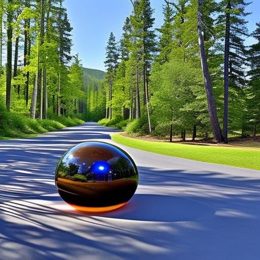 Recursive Orbs Generated by AI