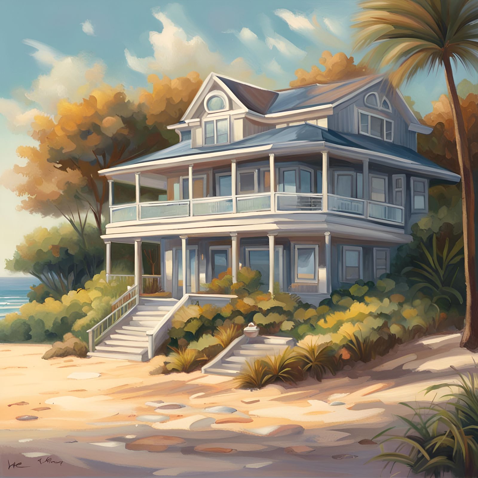 a slick modern house on the beach