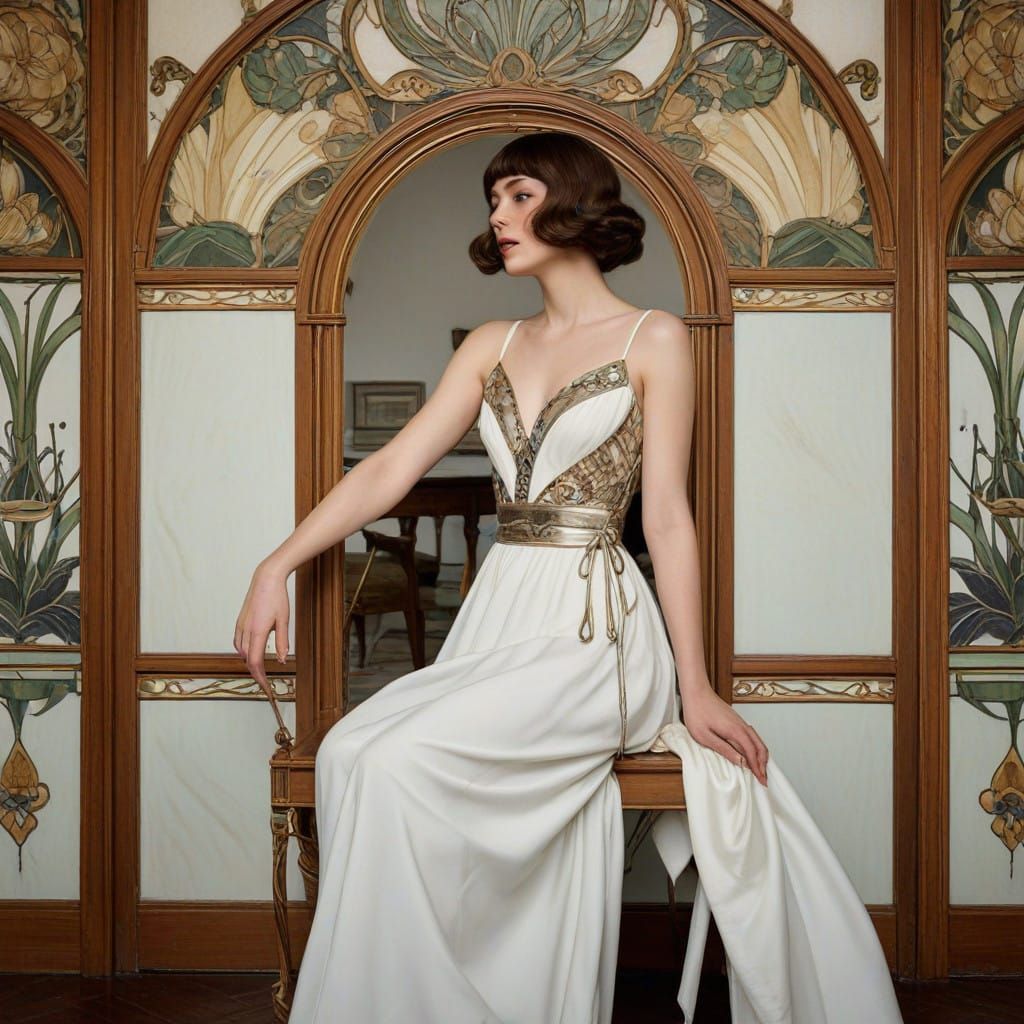 Elegant Woman with Mystical Touch