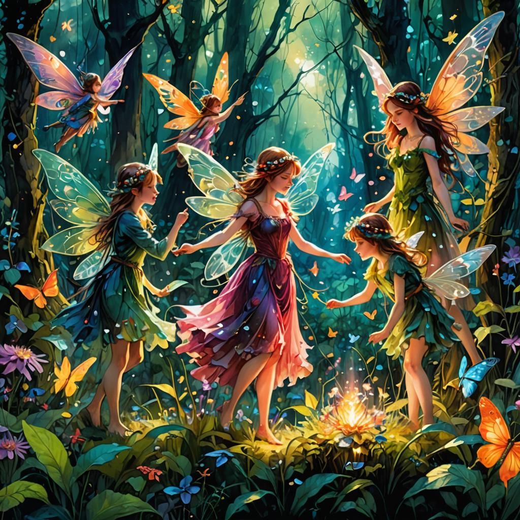 Fairy Lights: Enchantment in the Forest Glade