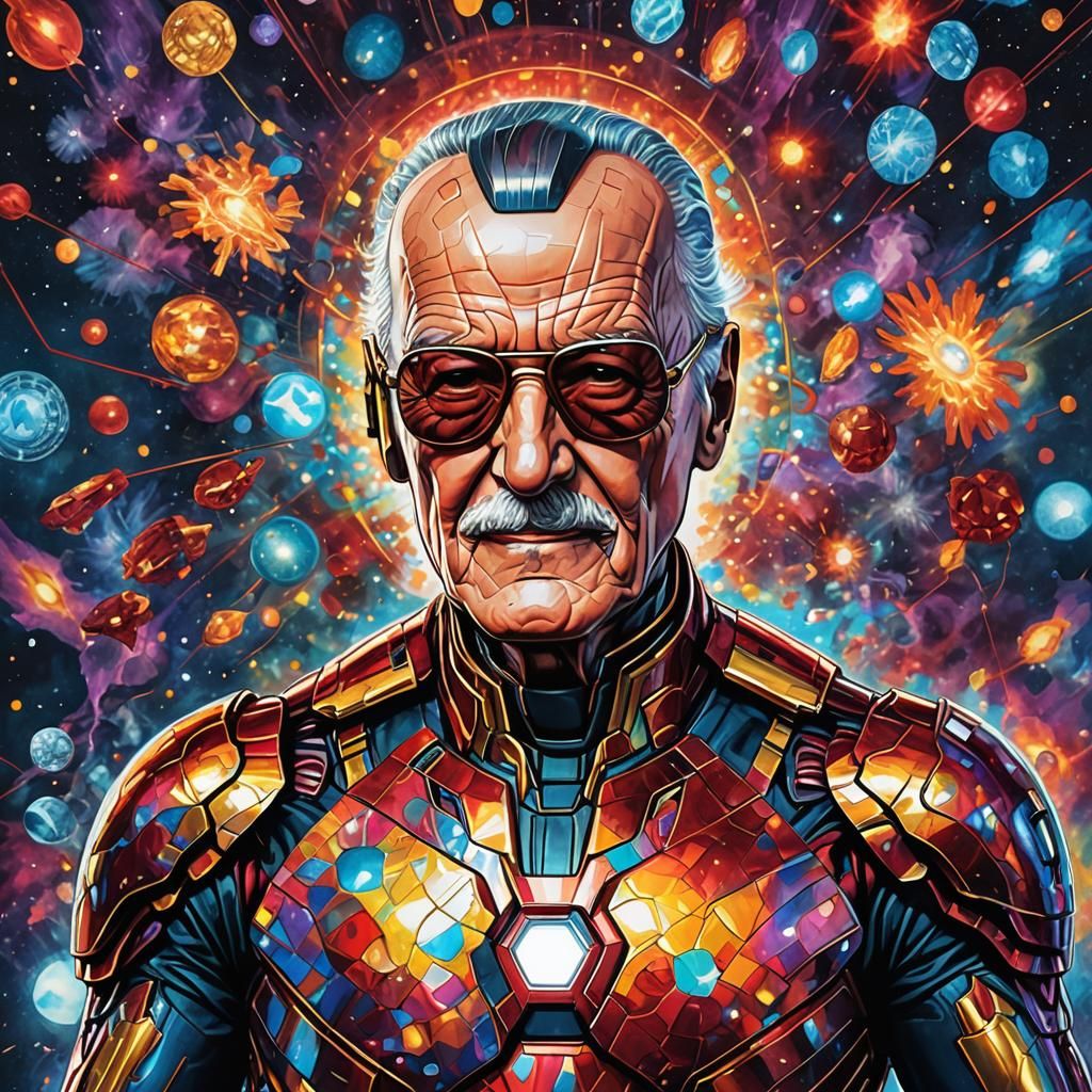 Stan Lee's Iron Man: Cosmic Holographic Illustration
