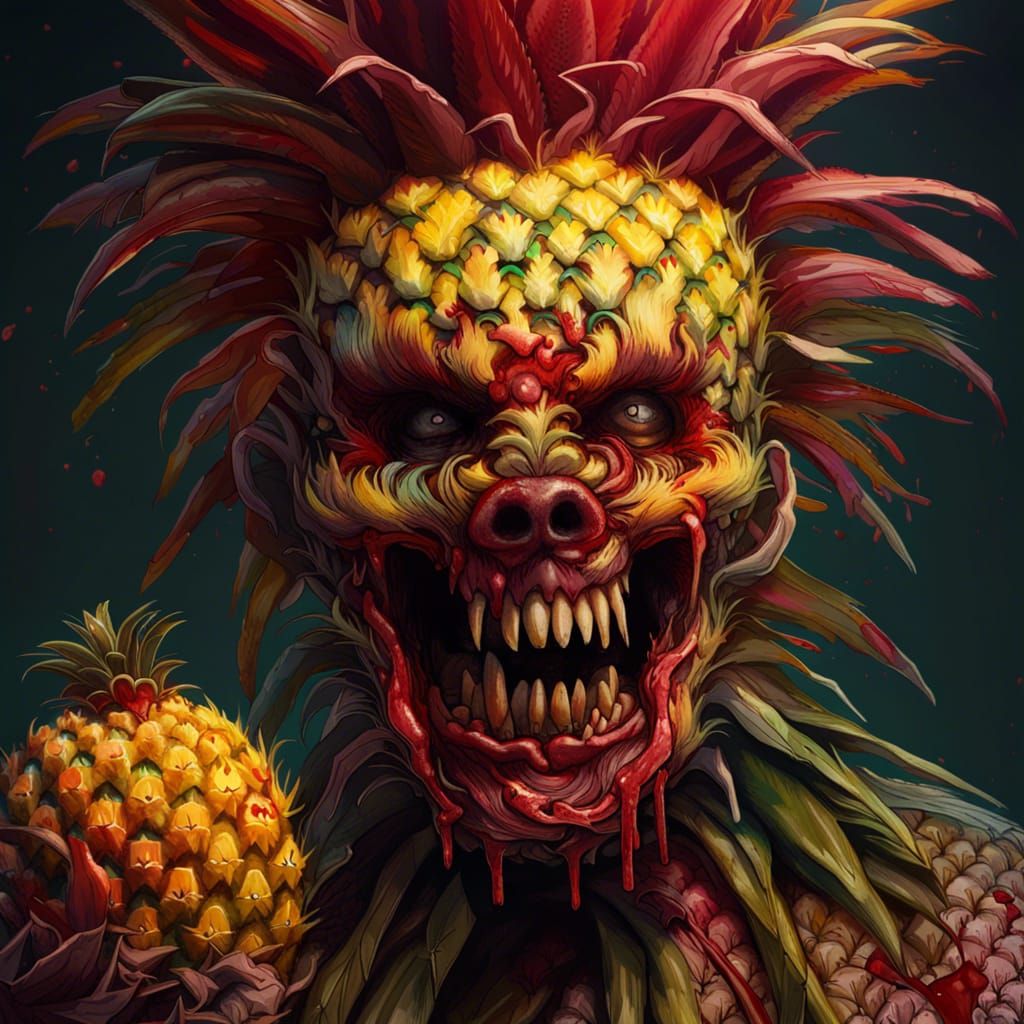 A pineapple zombie