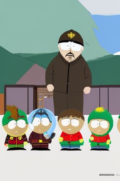 Vladimir Putin as a South Park character 02