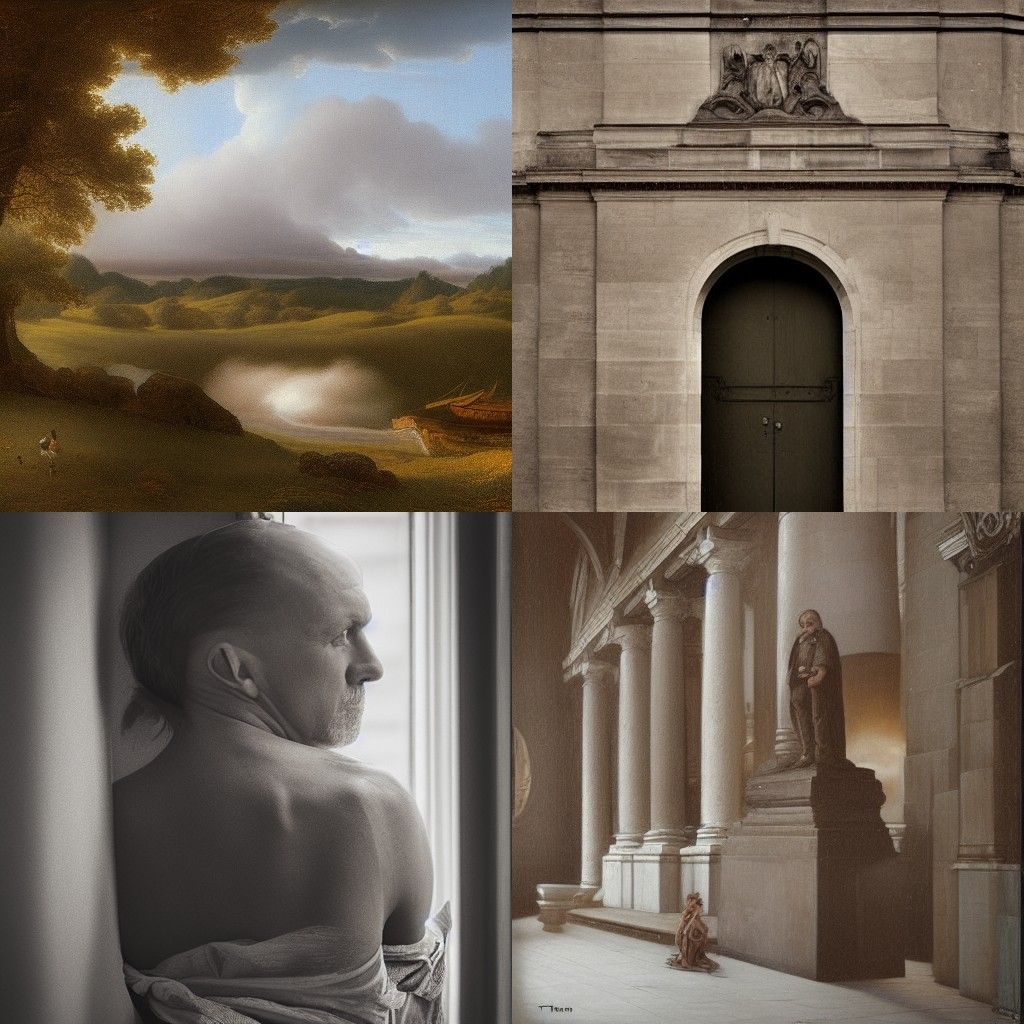 Coastal Lighthouse Painting in Luminist Style