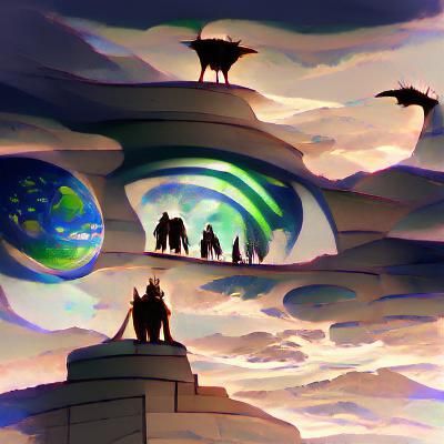 Celestial Watchers Over Earth