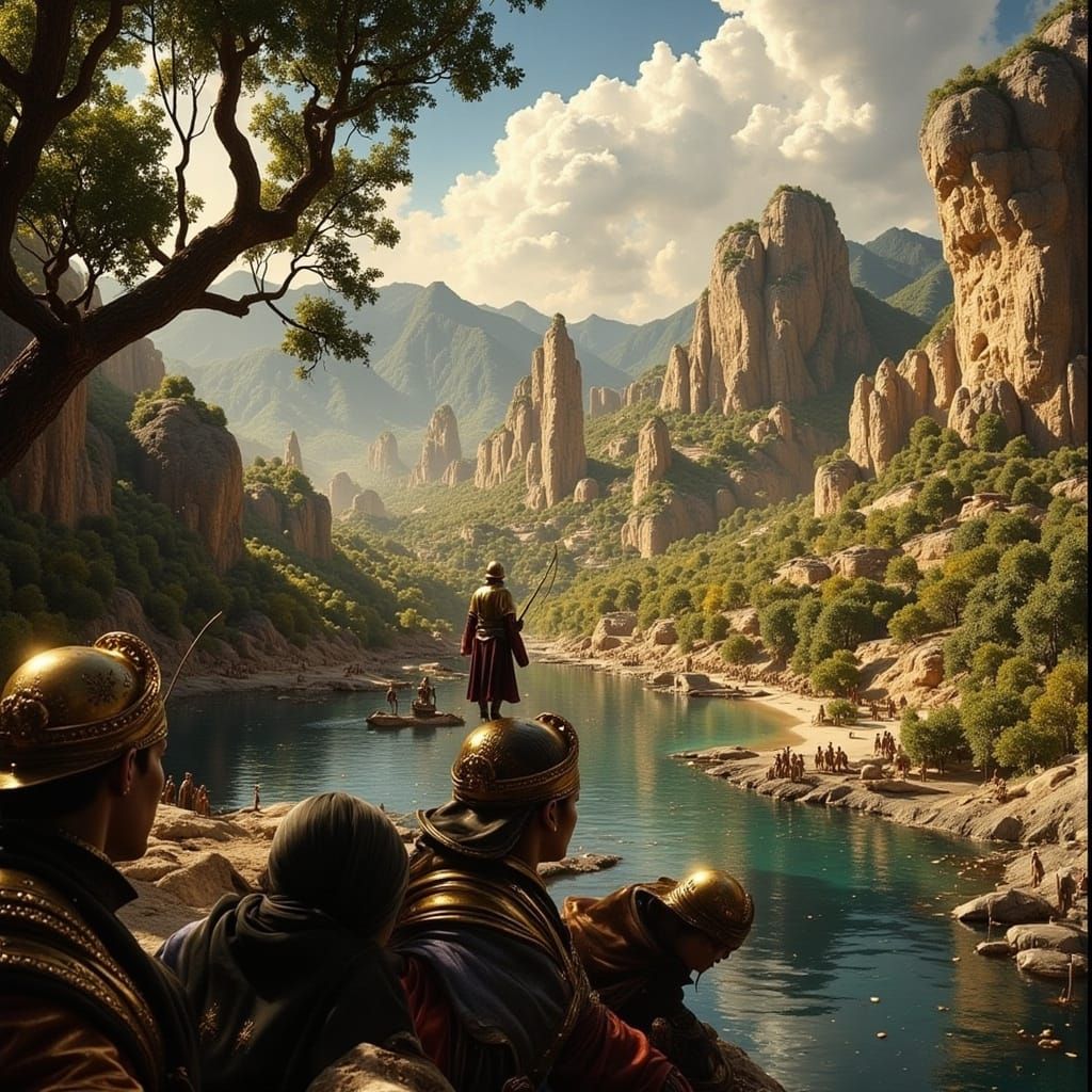 Conquistadors Discover El Dorado in South America