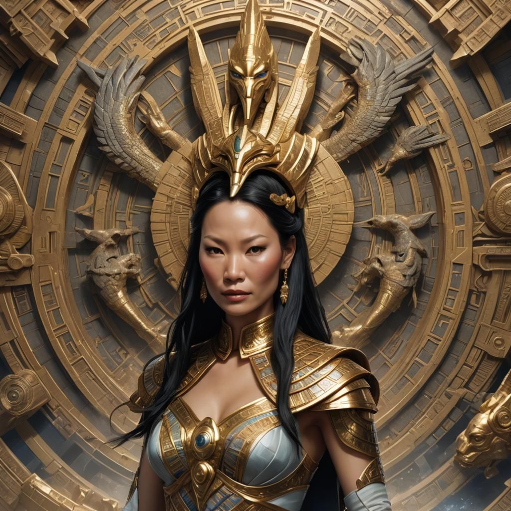 Lucy Liu as Egyptian Goddess Destroys New York