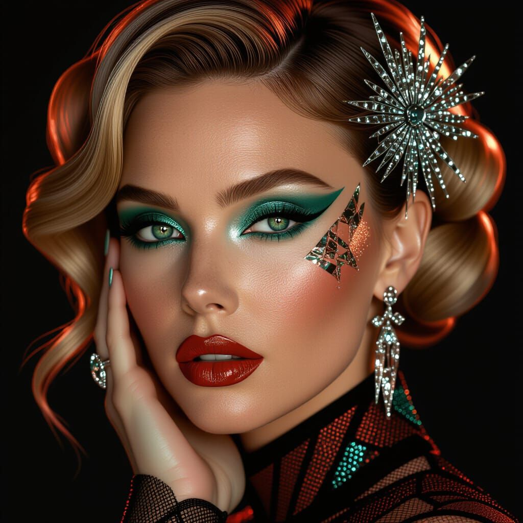 Hyperrealistic Portrait: Johansson-Robbie Fusion