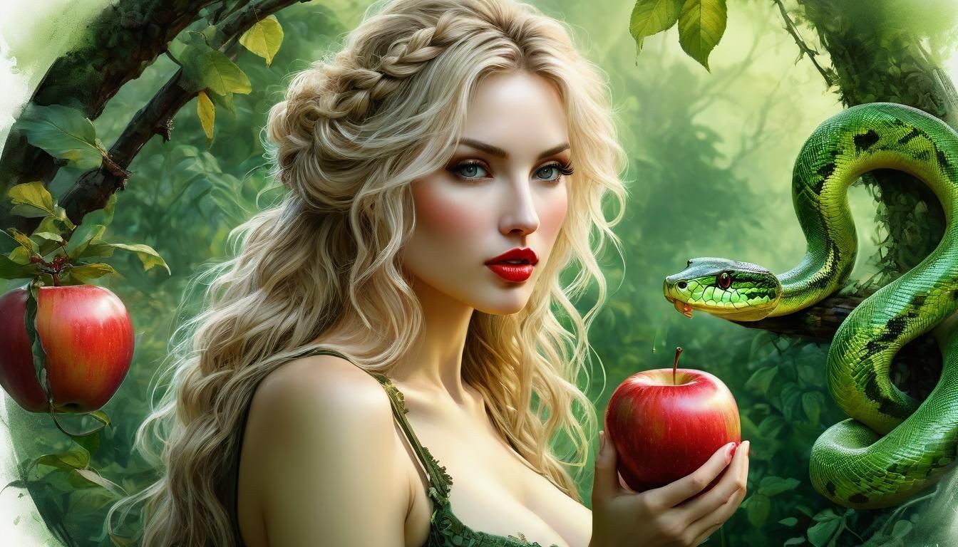 Eve's Temptation: A Garden of Eden Encounter