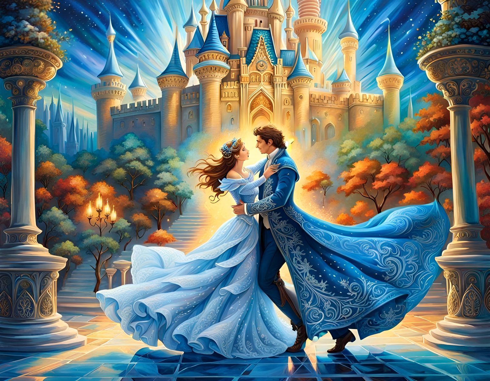 My Open Prompt: Beautiful Couple Dancing a Waltz