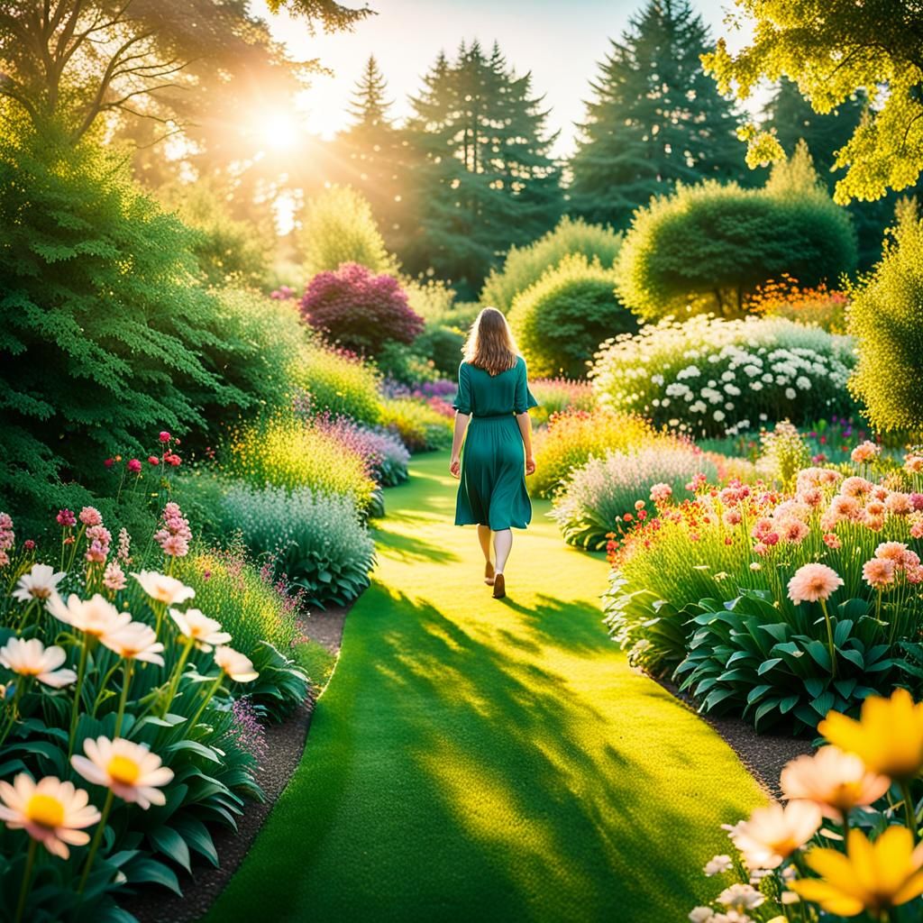 Botanical Garden Photography at Golden Hour