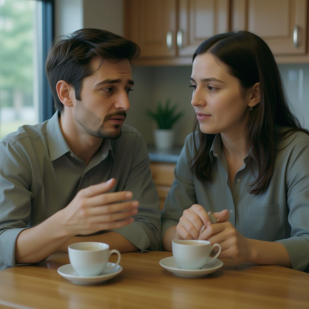 Romantic Coffee Shop Encounter: Amina and Daniel Meet