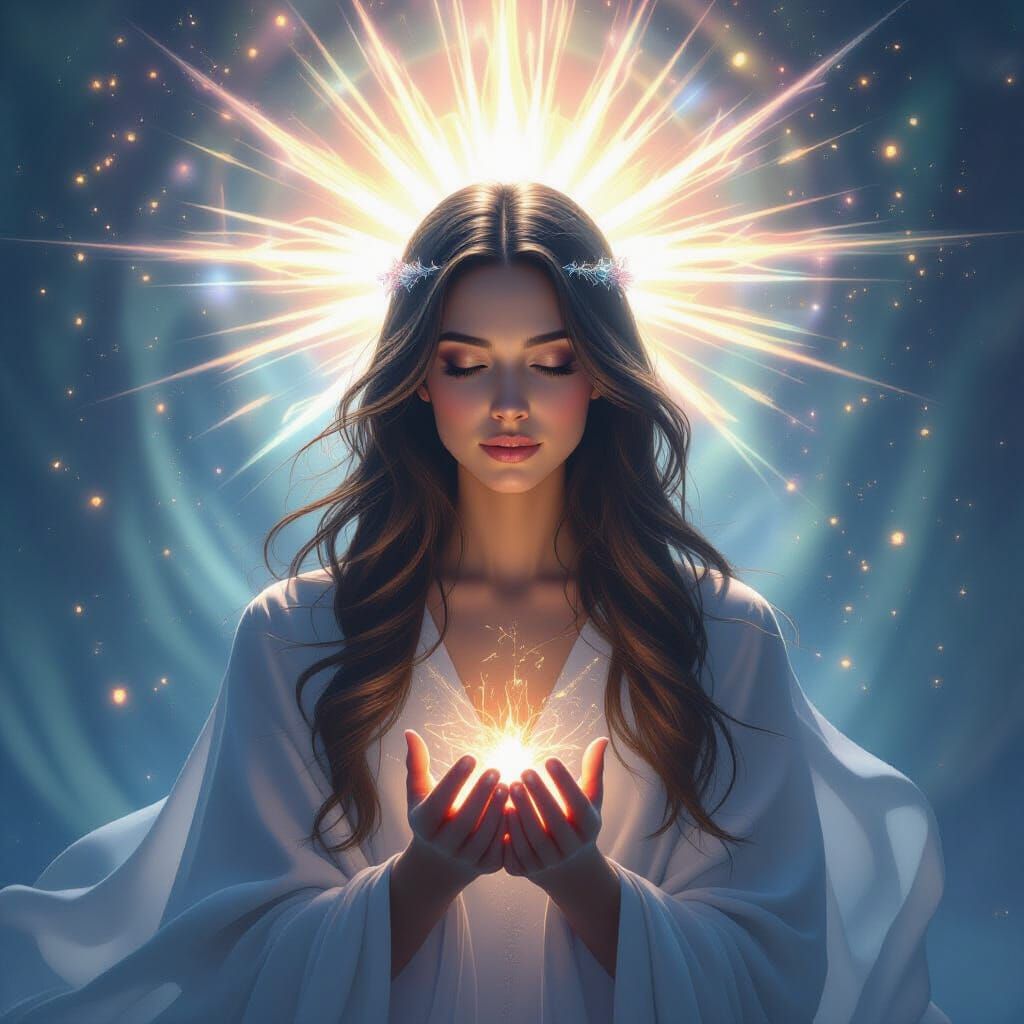 Divine Presence Radiating Luminous Iridescence