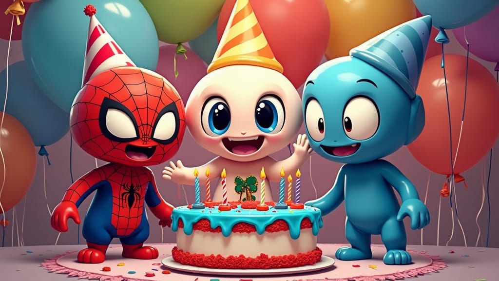 Spidey and Friends Birthday Party Celebration