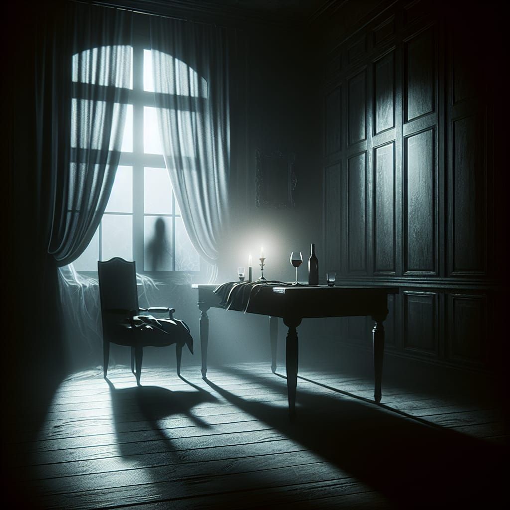 Ethereal Presence in a Haunted Abode