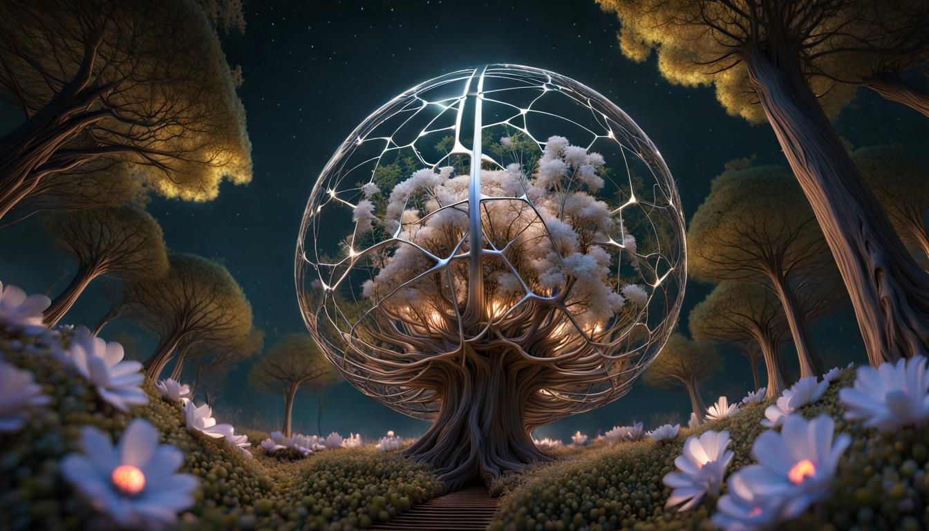 Fractal Tree of Life with Electric Stargazing Platform