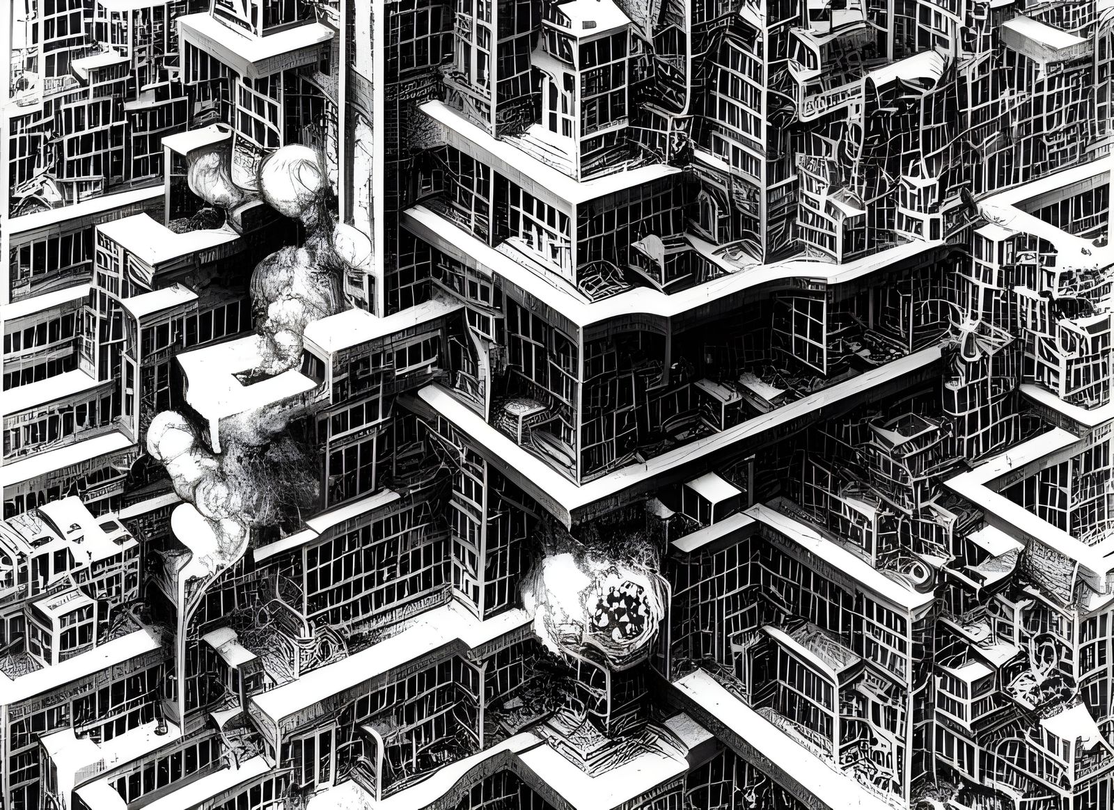 Futuristic City Destroyed by Nuclear Bomb in Photorealistic ...