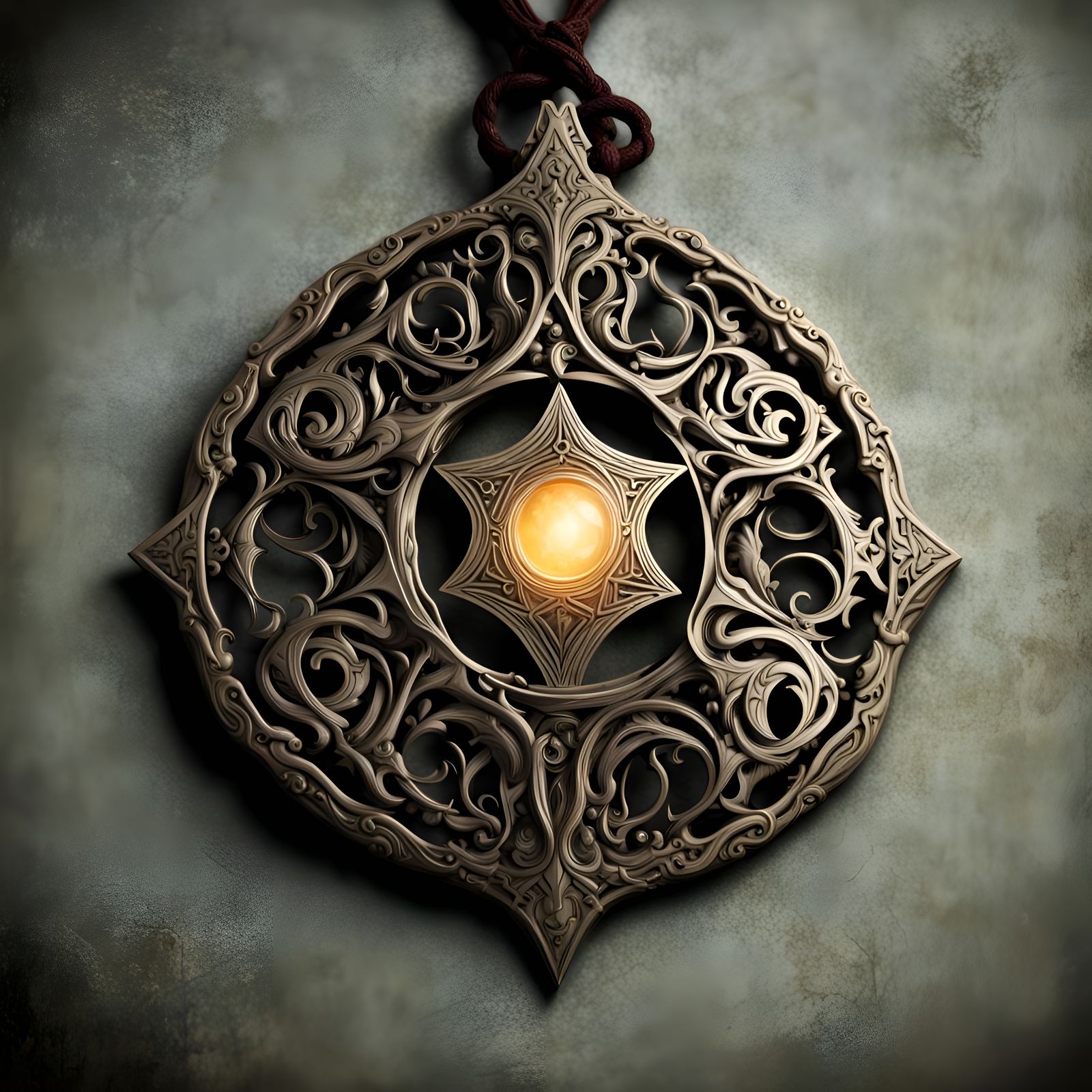 Eldritch Radiance Amulet: Mystical Artifact of Unknown Origi...