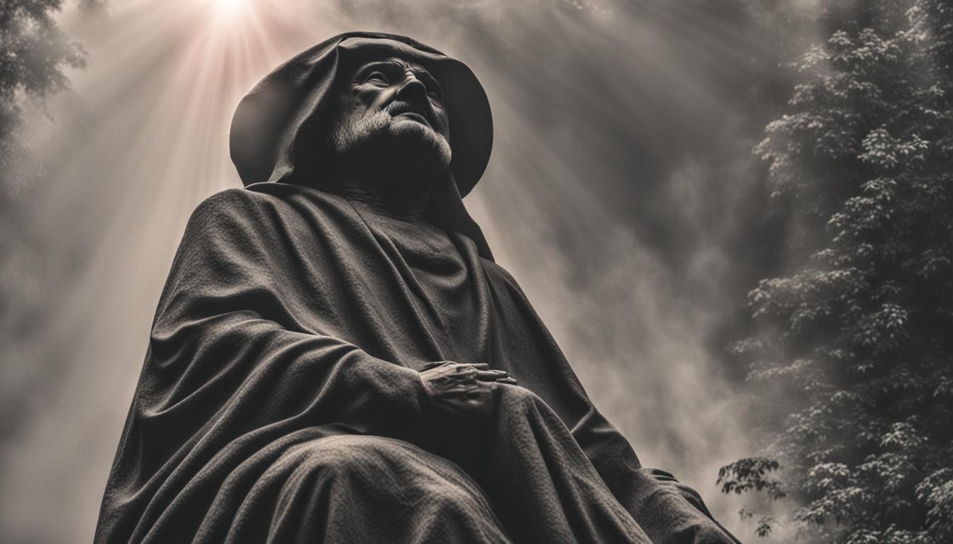 Red Fog with Divine Sunshine Beams